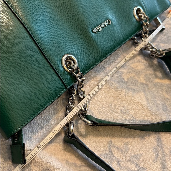 Calvin Klein Dark Green Tote Bag - Picture 6 of 8